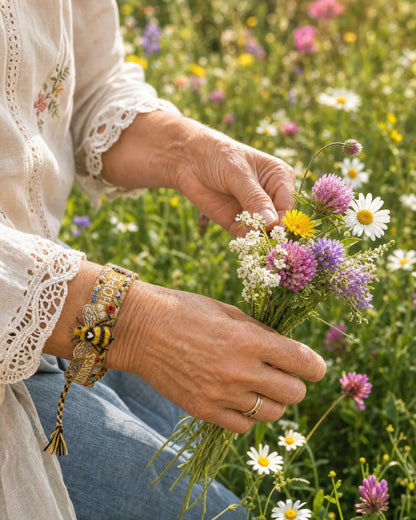 🌼 Blessings & Hope 🐝 2026 Limited Edition Handmade Honey Bee Woven Bracelet