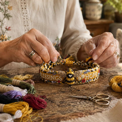 🌼 Blessings & Hope 🐝 2026 Limited Edition Handmade Honey Bee Woven Bracelet